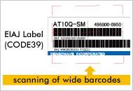 Scans a wide range of barcodes Scans a wide range of barcodes